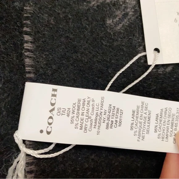 Coach Reversible Horse And Carriage Plaid Print Muffler/Scarf - Picture 6 of 7